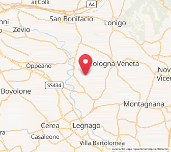 Map of Michellorie, Veneto