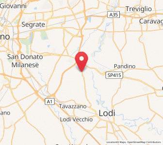 Map of Mignete, Lombardy