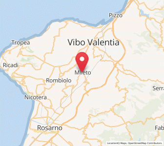 Map of Mileto, Calabria