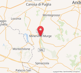 Map of Minervino Murge, Apulia