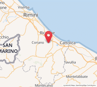 Map of Misano Monte, Emilia-Romagna