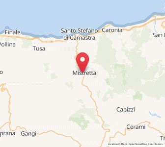 Map of Mistretta, Sicily