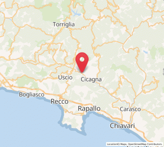 Map of Moconesi, Liguria