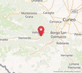 Map of Moiola, Piedmont
