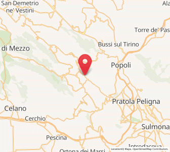Map of Molina Aterno, Abruzzo