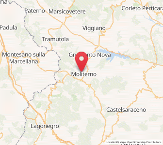 Map of Moliterno, Basilicate