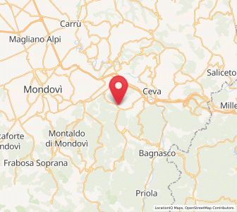 Map of Mombasiglio, Piedmont