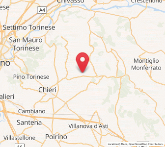 Map of Mombello di Torino, Piedmont