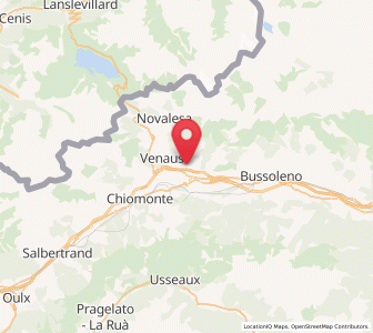 Map of Mompantero, Piedmont