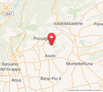 Map of Monfumo, Veneto