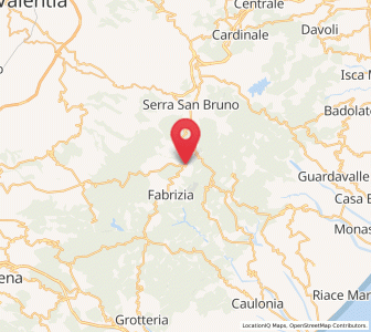 Map of Mongiana, Calabria