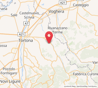 Map of Monleale, Piedmont