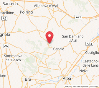 Map of Montà, Piedmont