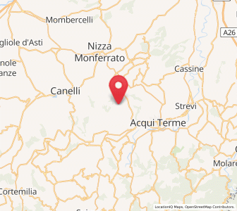 Map of Montabone, Piedmont