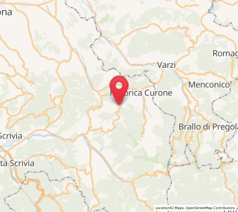 Map of Montacuto, Piedmont