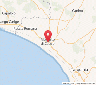 Map of Montalto di Castro, Lazio