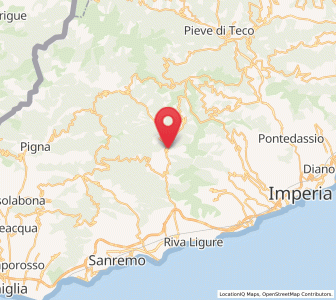 Map of Montalto Ligure, Liguria