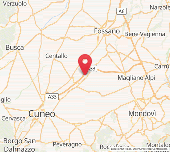 Map of Montanera, Piedmont