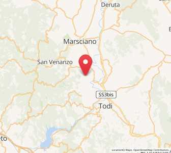 Map of Monte Castello di Vibio, Umbria