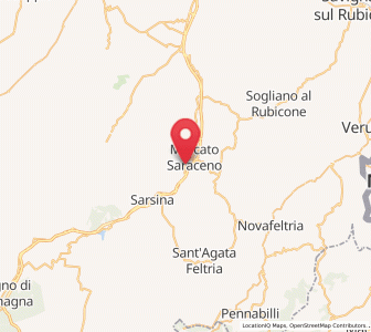 Map of Monte Castello, Emilia-Romagna