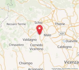 Map of Monte di Malo, Veneto