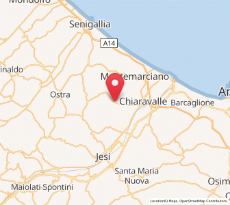 Map of Monte San Vito, The Marches