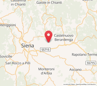 Map of Monteaperti, Tuscany