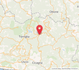 Map of Montebruno, Liguria
