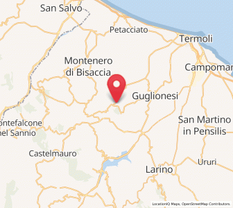 Map of Montecilfone, Molise