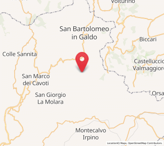 Map of Montefalcone di Val Fortore, Campania