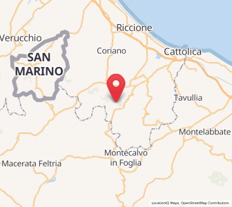 Map of Montefiore Conca, Emilia-Romagna