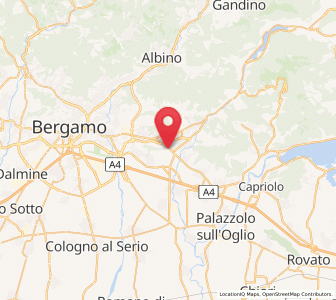 Map of Montello, Lombardy