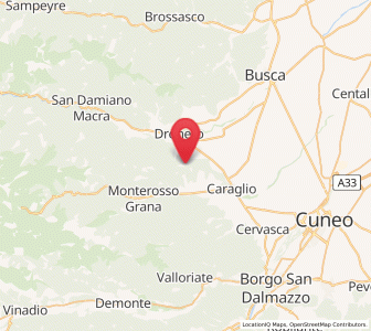 Map of Montemale di Cuneo, Piedmont