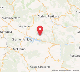 Map of Montemurro, Basilicate