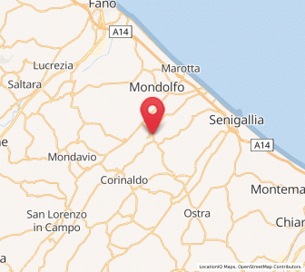 Map of Monterado, The Marches