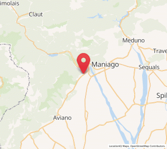 Map of Montereale Valcellina, Friuli Venezia Giulia