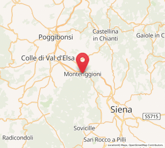 Map of Monteriggioni, Tuscany
