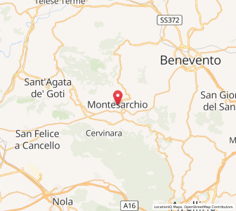 Map of Caudium, Campania