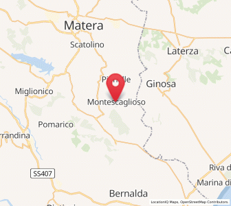 Map of Montescaglioso, Basilicate