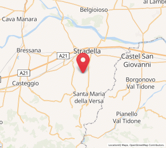 Map of Montescano, Lombardy