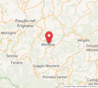 Map of Montese, Emilia-Romagna
