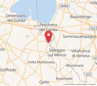 Map of Monzambano, Lombardy