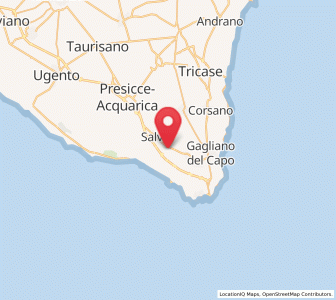 Map of Morciano di Leuca, Apulia