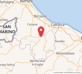 Map of Morciano di Romagna, Emilia-Romagna