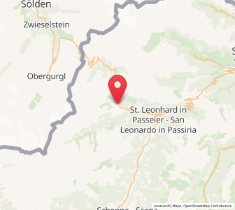 Map of Moos in Passeier, Trentino-Alto Adige
