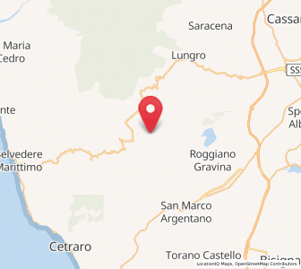 Map of Mottafollone, Calabria