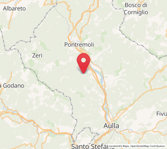 Map of Mulazzo, Tuscany