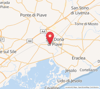 Map of Musile di Piave, Veneto