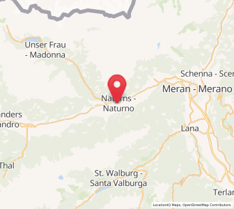Map of Naturns, Trentino-Alto Adige