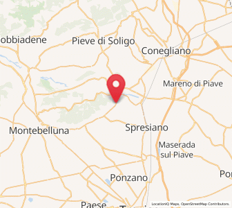 Map of Nervesa della Battaglia, Veneto
